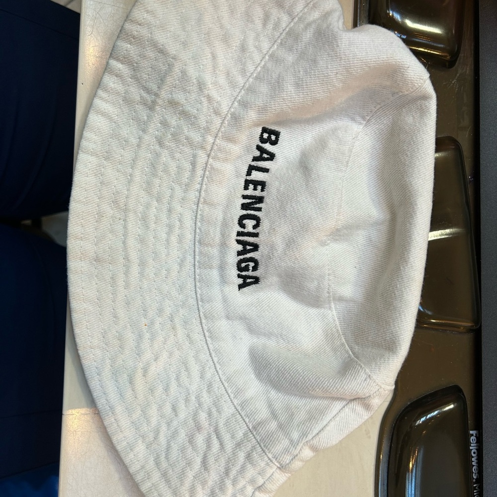 Balenciaga Cream Bucket Hat